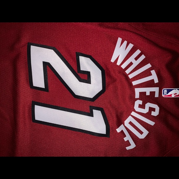 Red Nike Hassan Whiteside Miami Heat Jersey